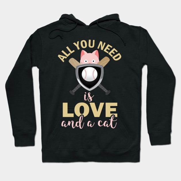 All You Need Is Love and a cat Hoodie by busines_night